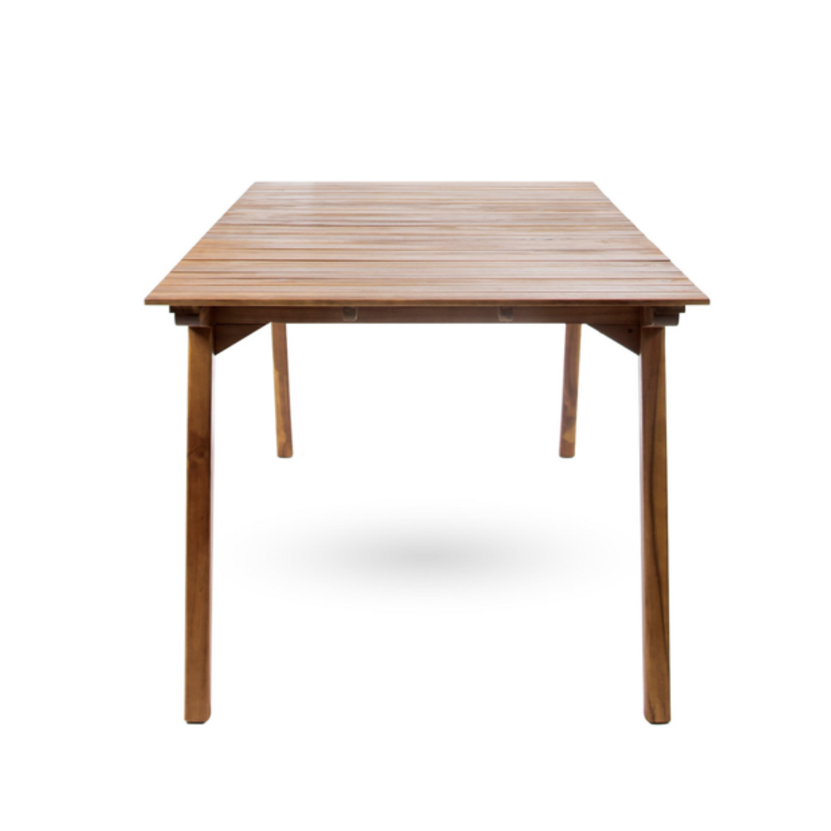 Outdoor 6 Seater Acacia Wood Dining Set with Cushions in Teak Finish