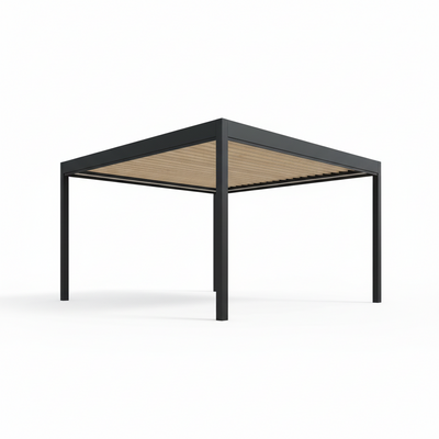 Solara Nordic Slatted Modern Pavilion